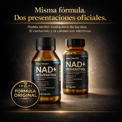 NAD + RESVERATROL | 60 Cápsulas