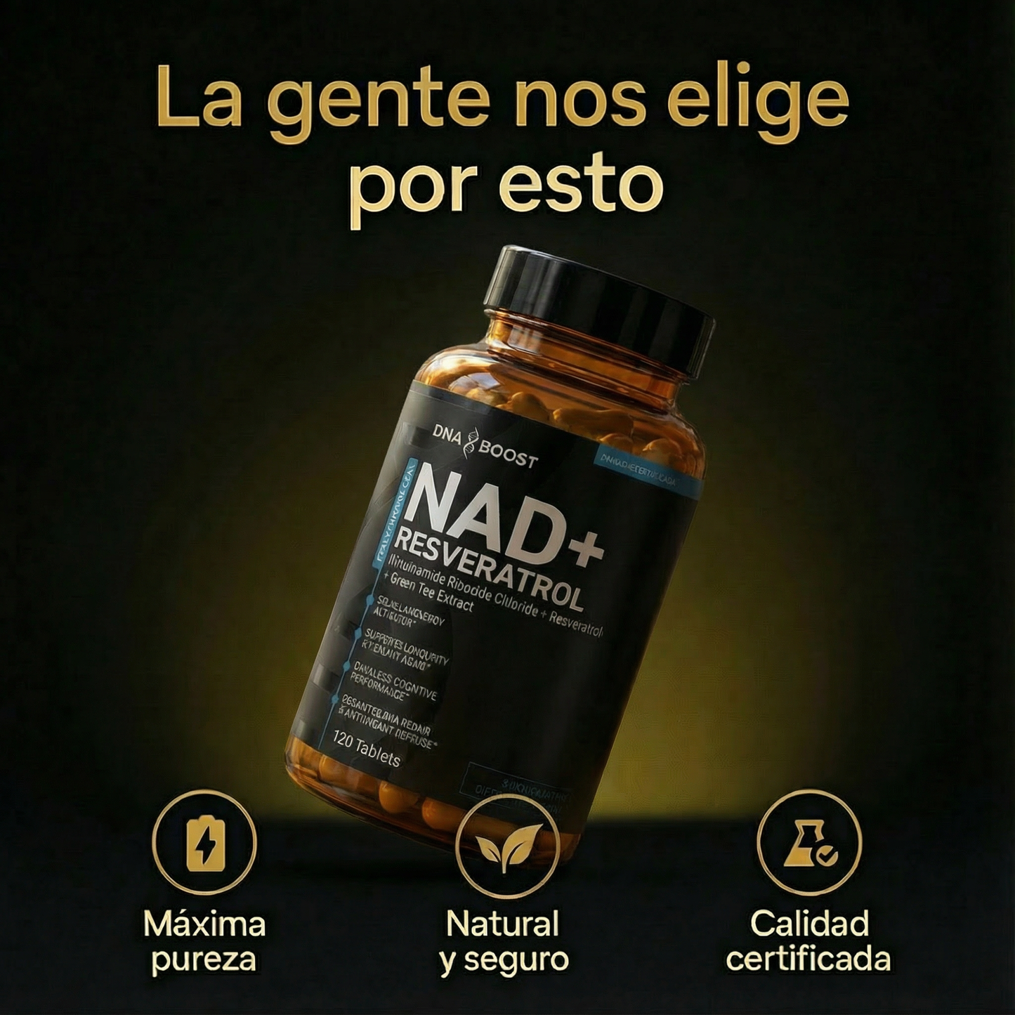 NAD + RESVERATROL | 60 Cápsulas