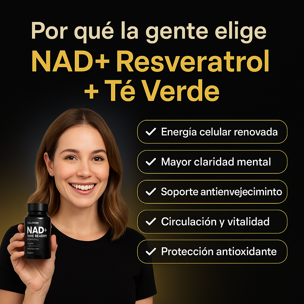 NAD + RESVERATROL | 60 Cápsulas