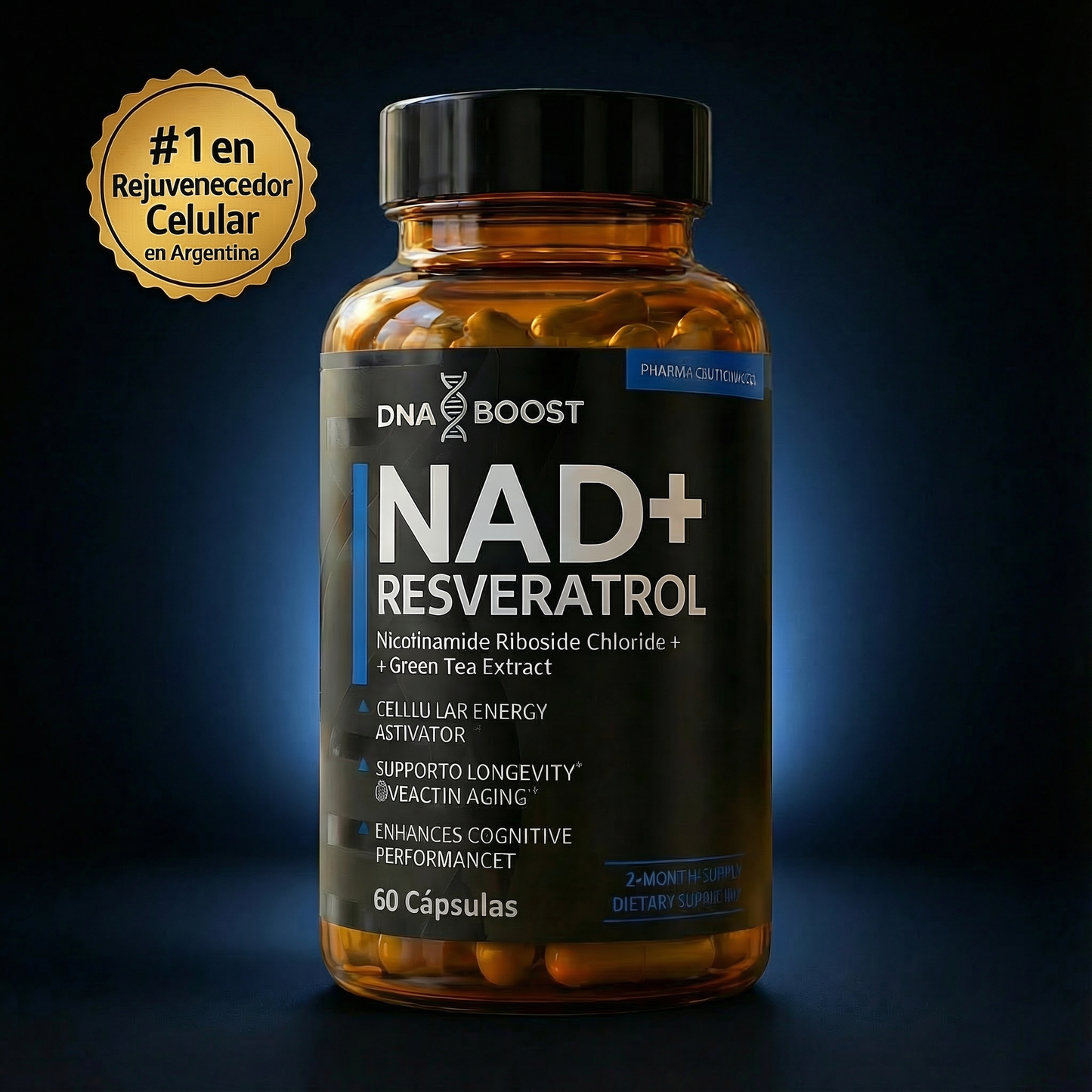 NAD + RESVERATROL | 60 Cápsulas