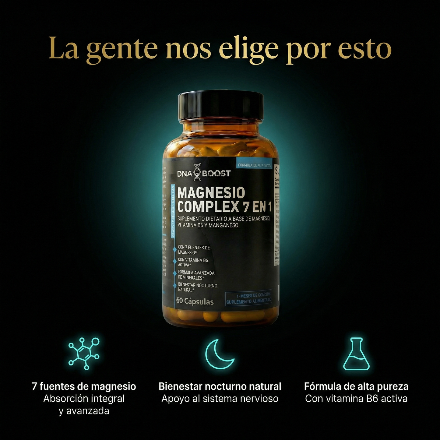 MAGNESIO COMPLEX 7 en 1 - 60 Cápsulas