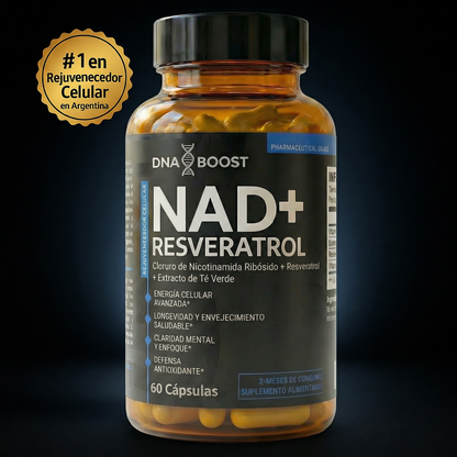 NAD + RESVERATROL | 60 Cápsulas.