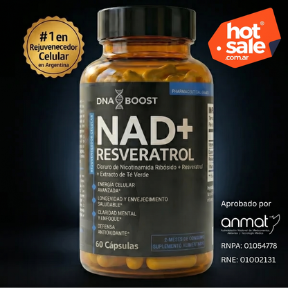 NAD + RESVERATROL | 60 Cápsulas