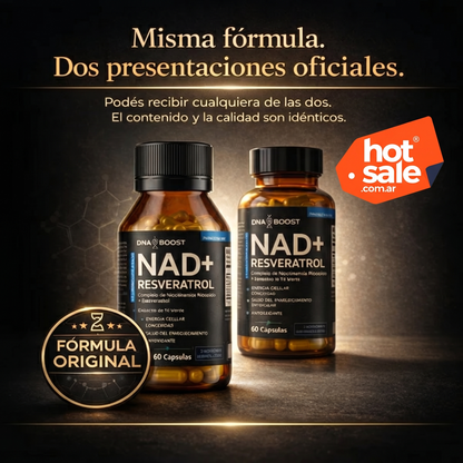 NAD + RESVERATROL | 60 Cápsulas