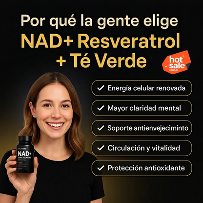 NAD + RESVERATROL | 60 Cápsulas