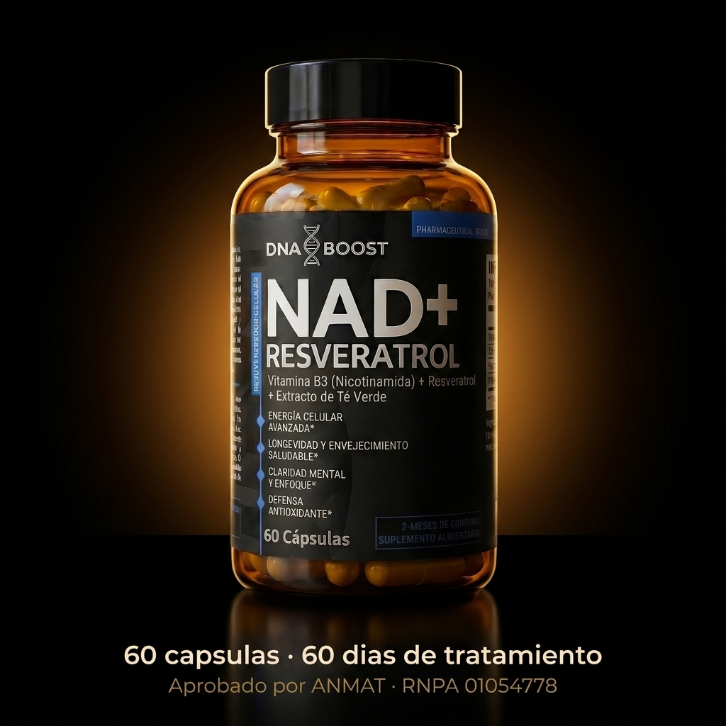 NAD + RESVERATROL | 60 Cápsulas