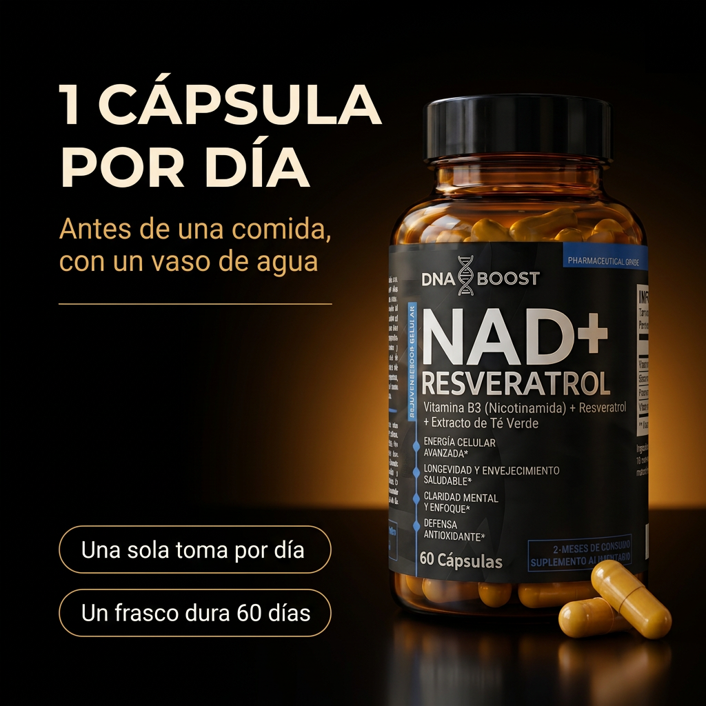 NAD + RESVERATROL | 60 Cápsulas