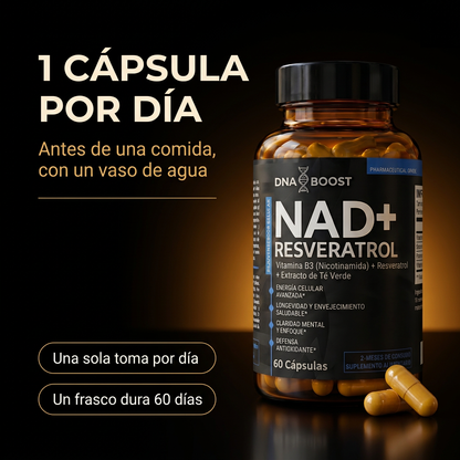 NAD + RESVERATROL | 60 Cápsulas