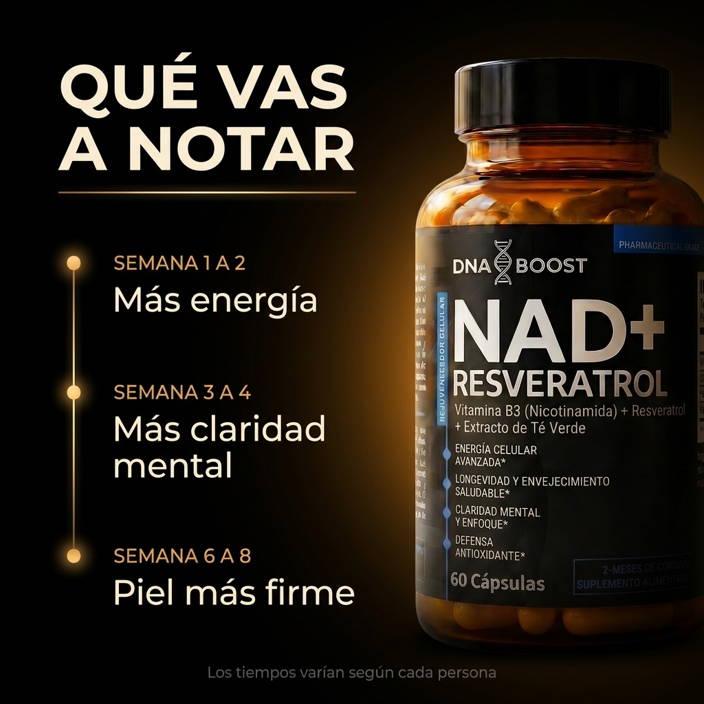 NAD + RESVERATROL | 60 Cápsulas